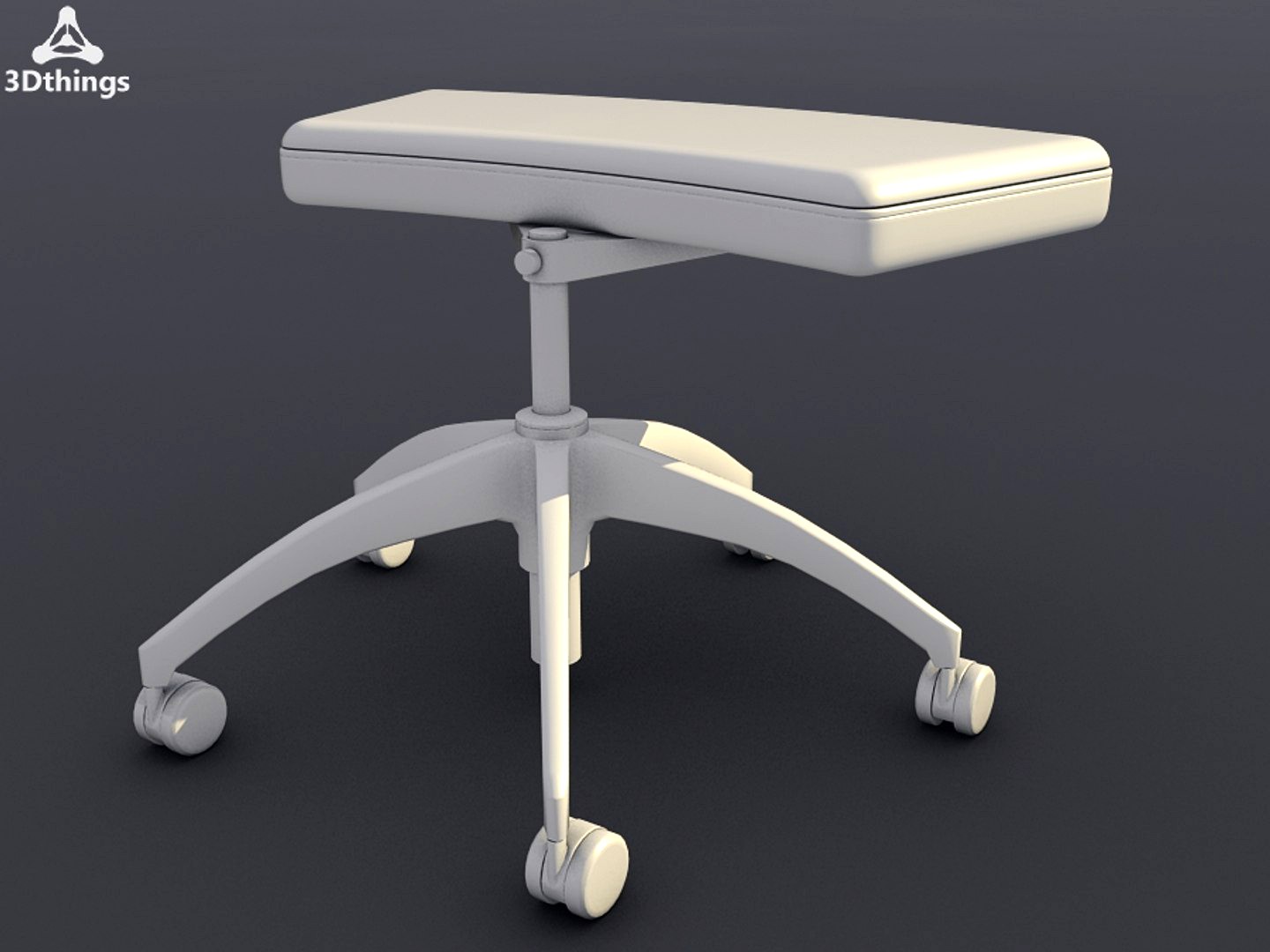 Open up Ottoman with height-adjustable