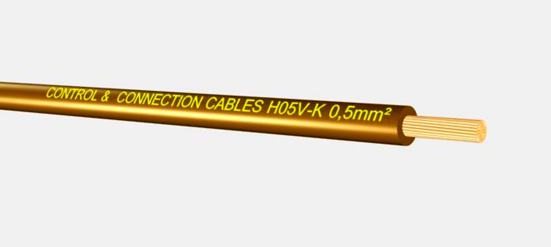 VMDS - H05V-K 0,5 mm2 Flexible installation wire brown.max