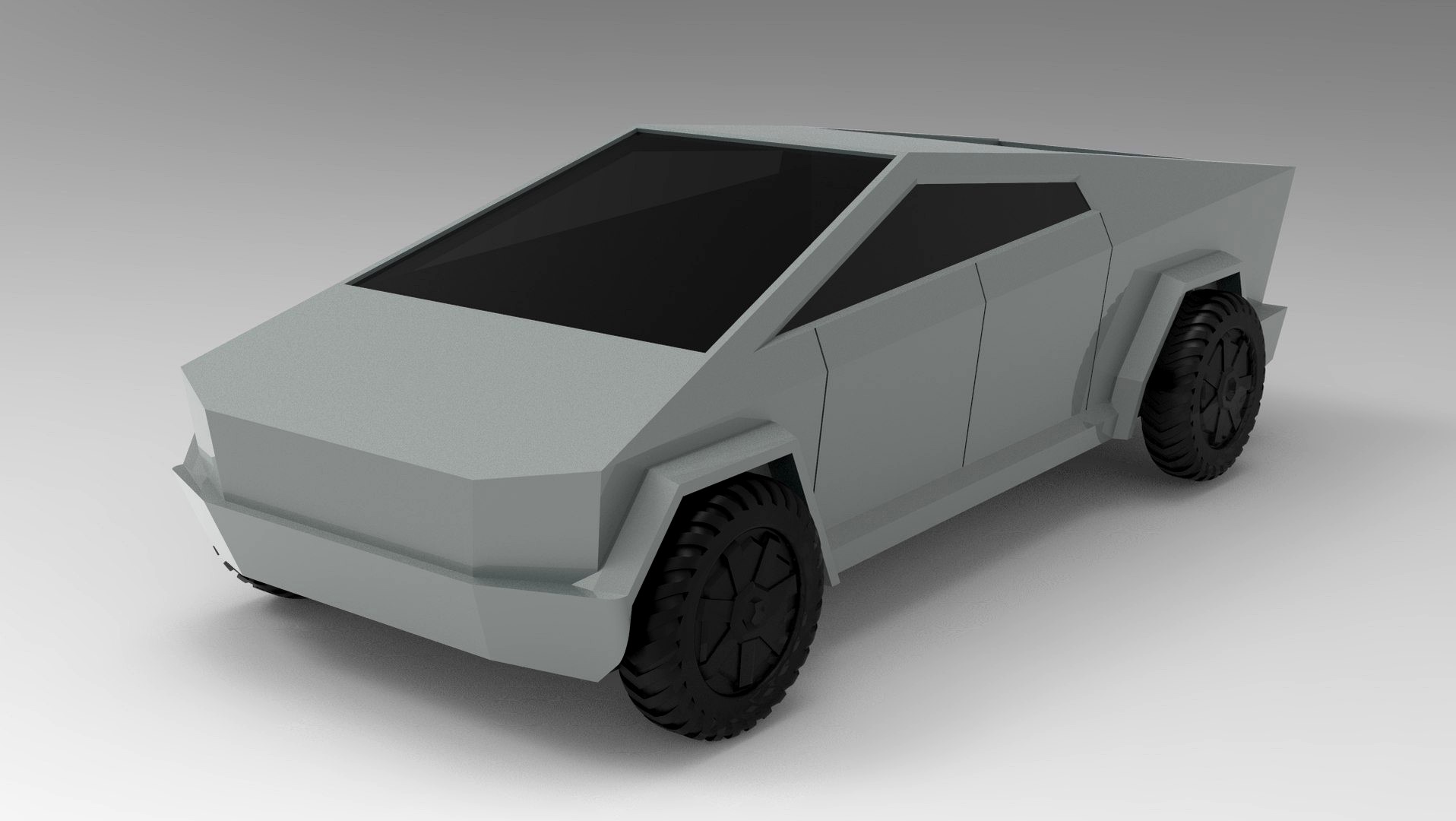 Cybertruck - Automobile 3D model Low-poly