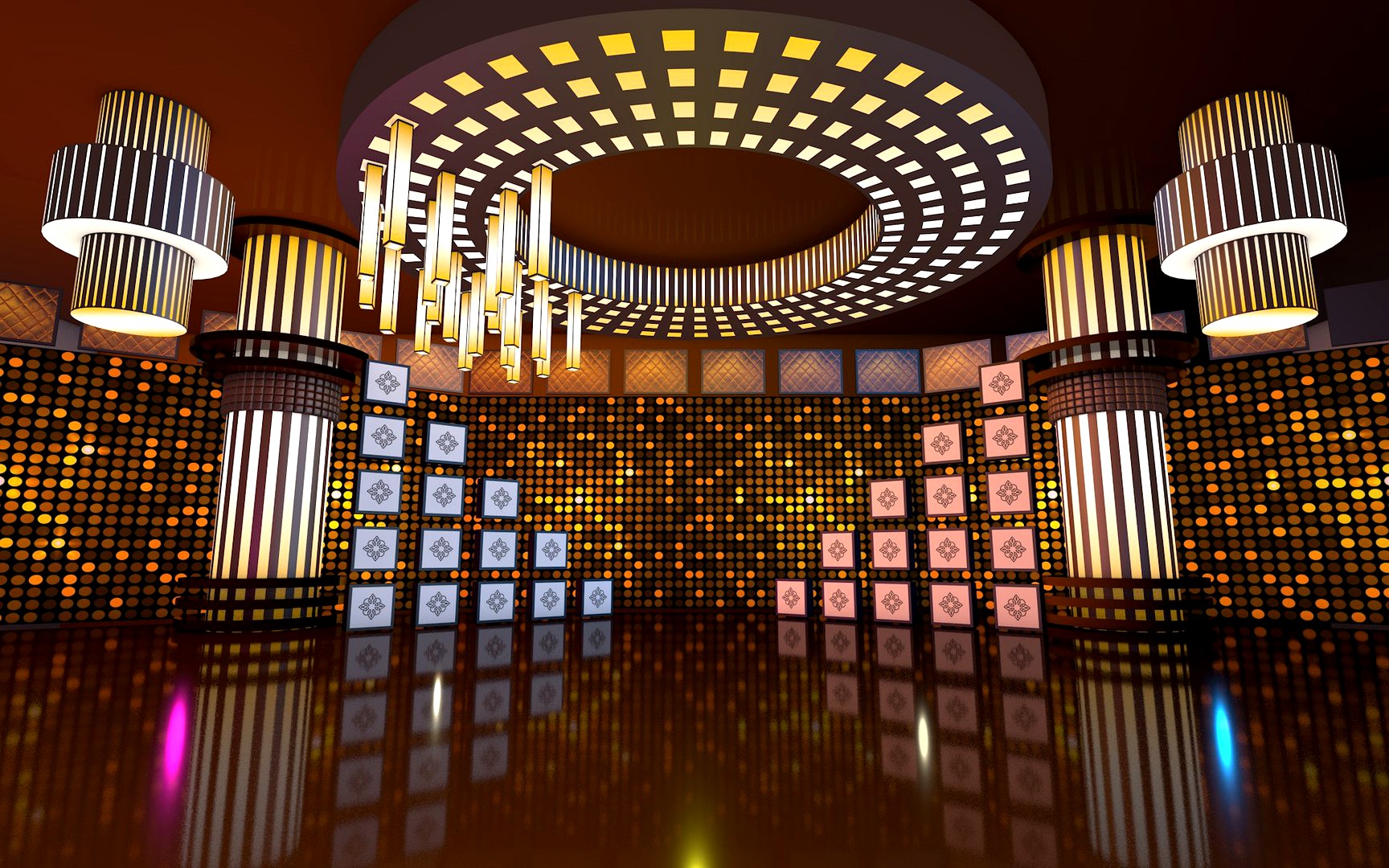 golden virtual set