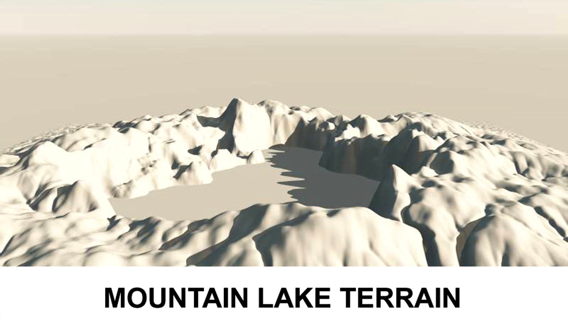 3d Terrain Mountain Lake