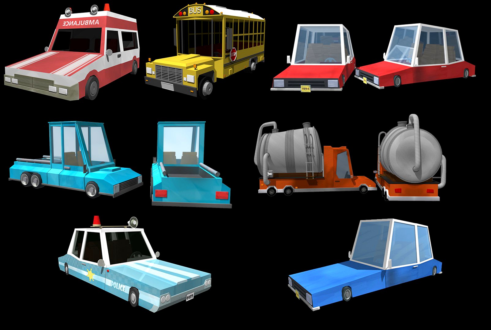 Vehicles set/Pack