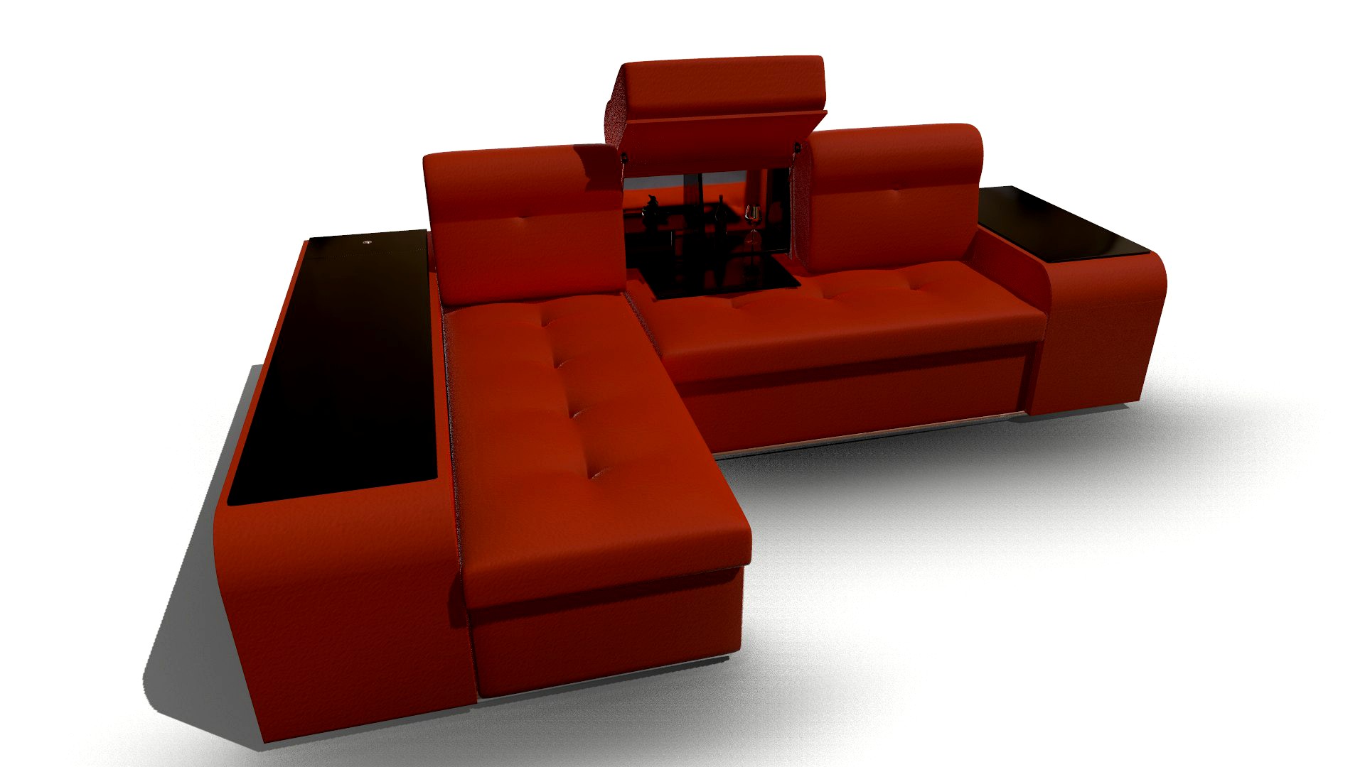 sofa with safe