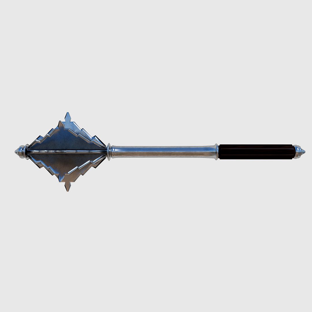 Flanged Mace - Game Ready