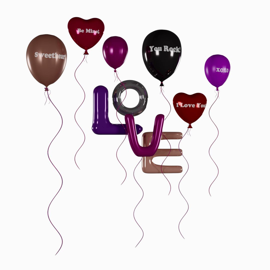 Elvs Valentines Balloon Set v1