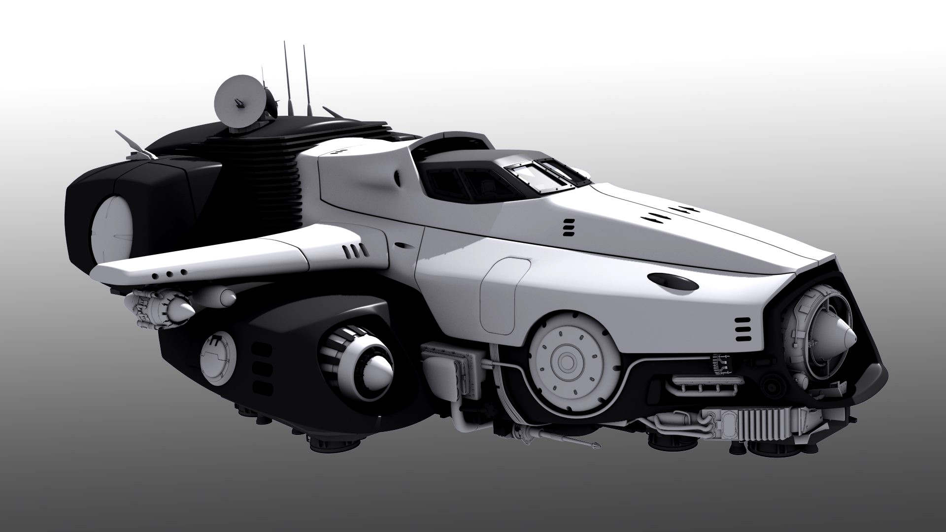 Spaceship with Interior