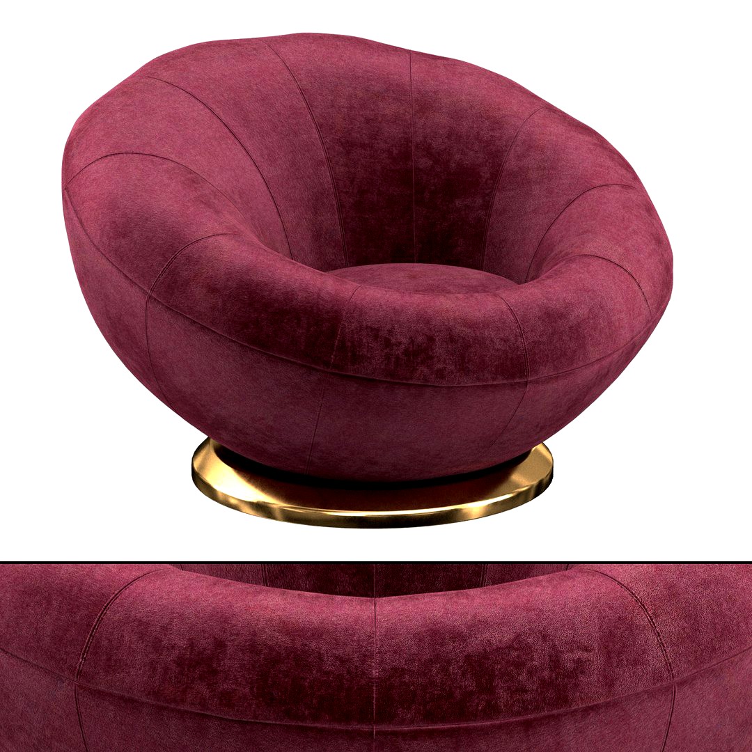 Groovy Upholstered Armchair