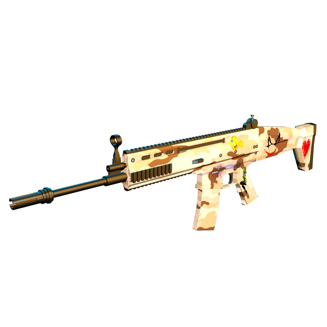 Scar Rifle High Quality for games