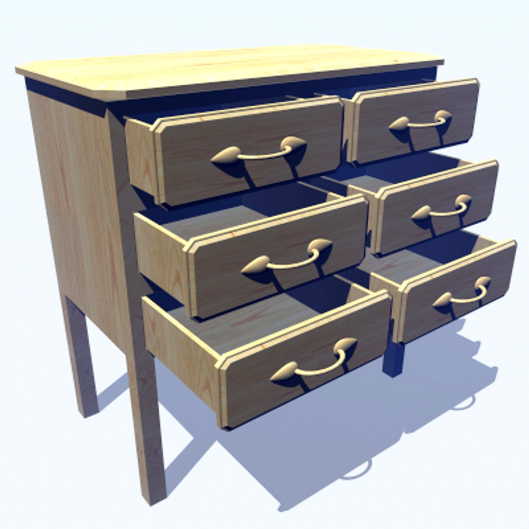 Pine chest of draws : double