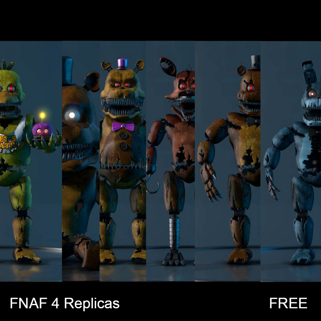 FNAF 4 Animatronic Replicas