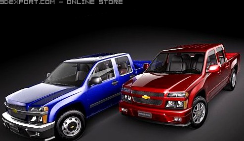 Chevrolet Colorado crew cab 3D Model