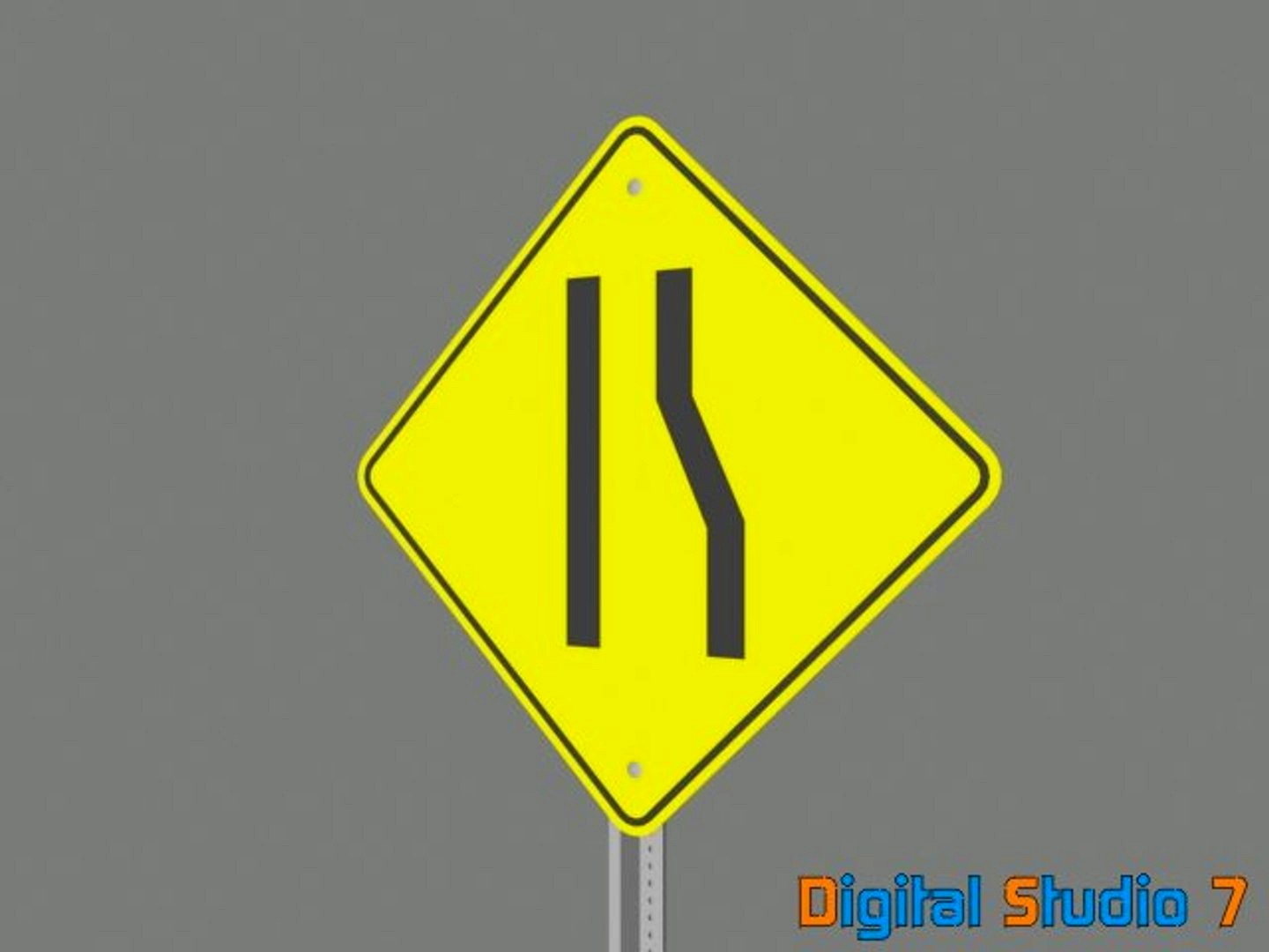 lane ends - 3ds