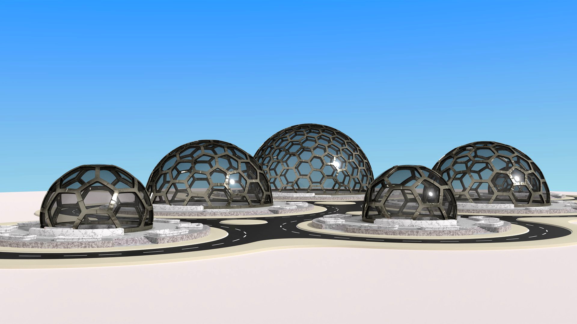 Hexagon dome park
