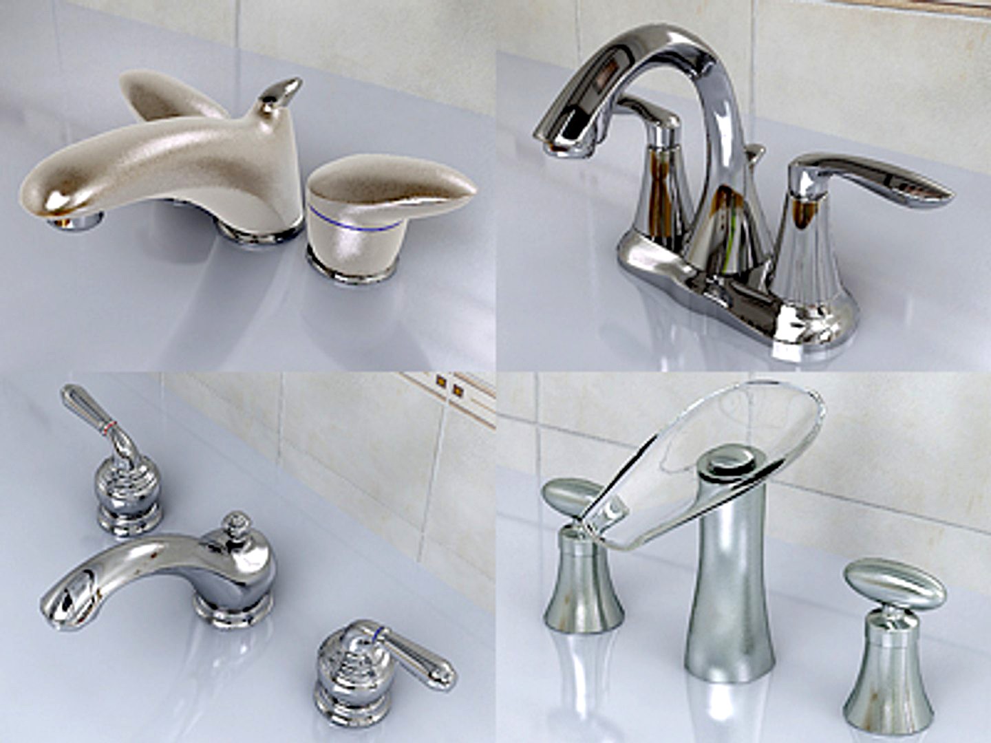 4 Moen Lavatory Faucet collections