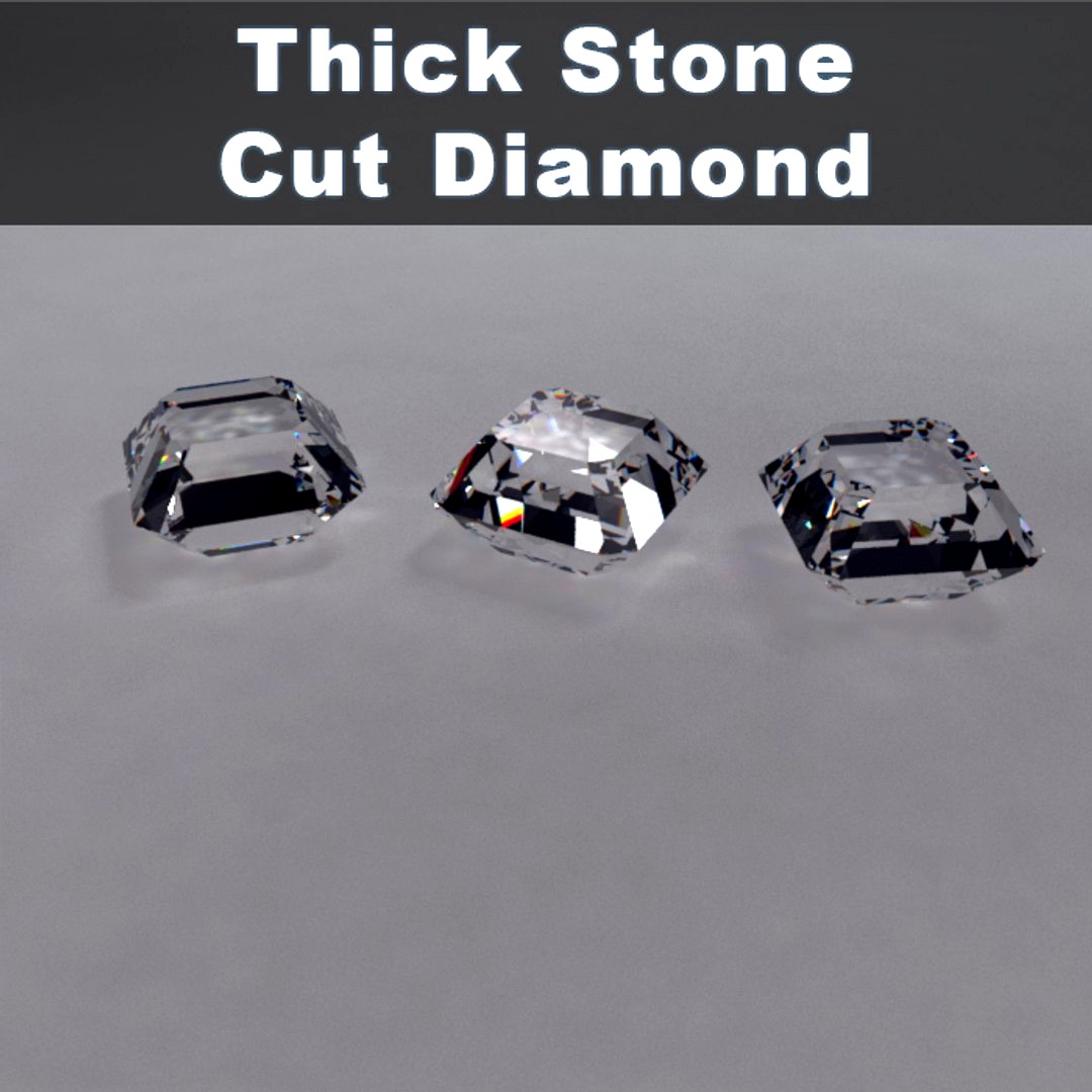 Thick Stone Cut Diamond