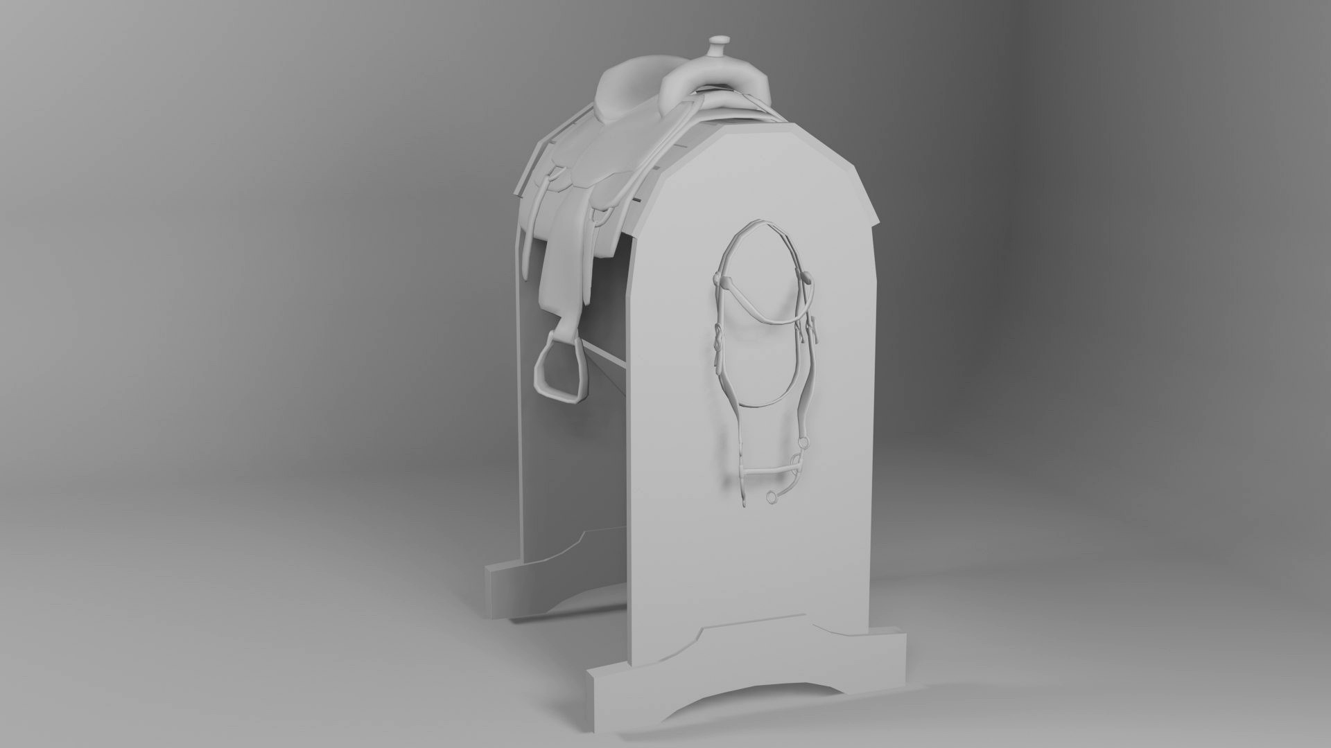 Horse Western Tack Stand