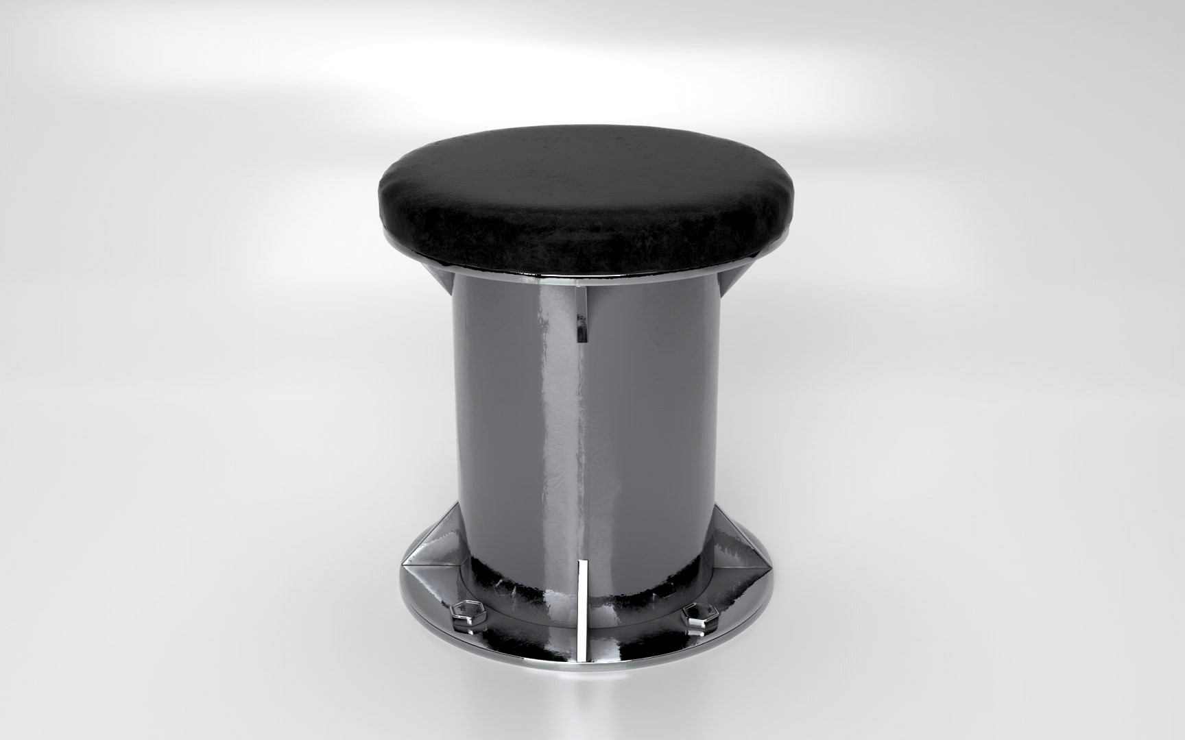 Steel Stool PBR for Cinema4D Blender and Other