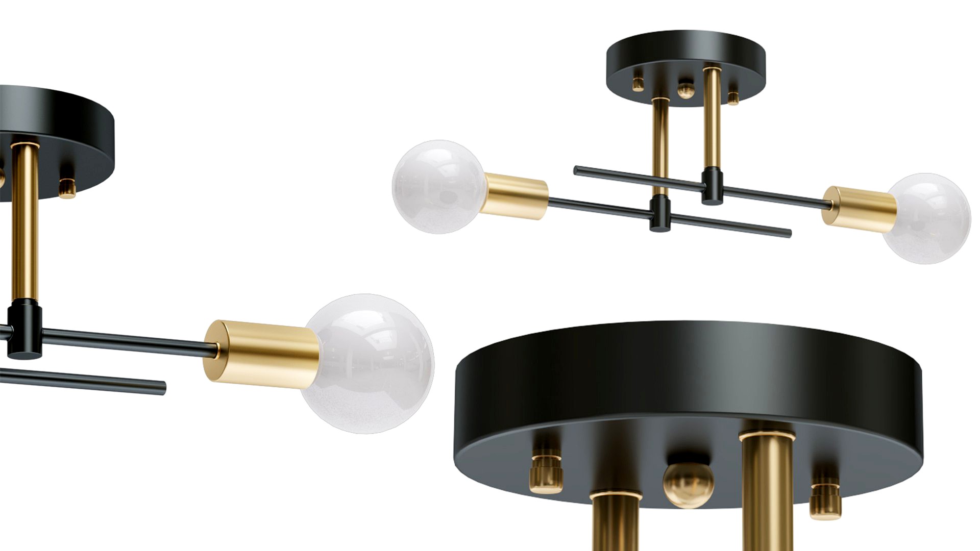 Chandelier Semi Flushmount