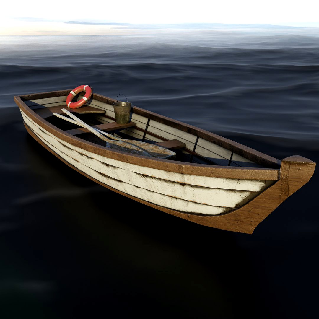 Wooden Boat - LowPoly/GameReady