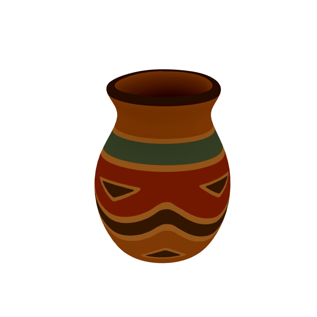 Clay vase