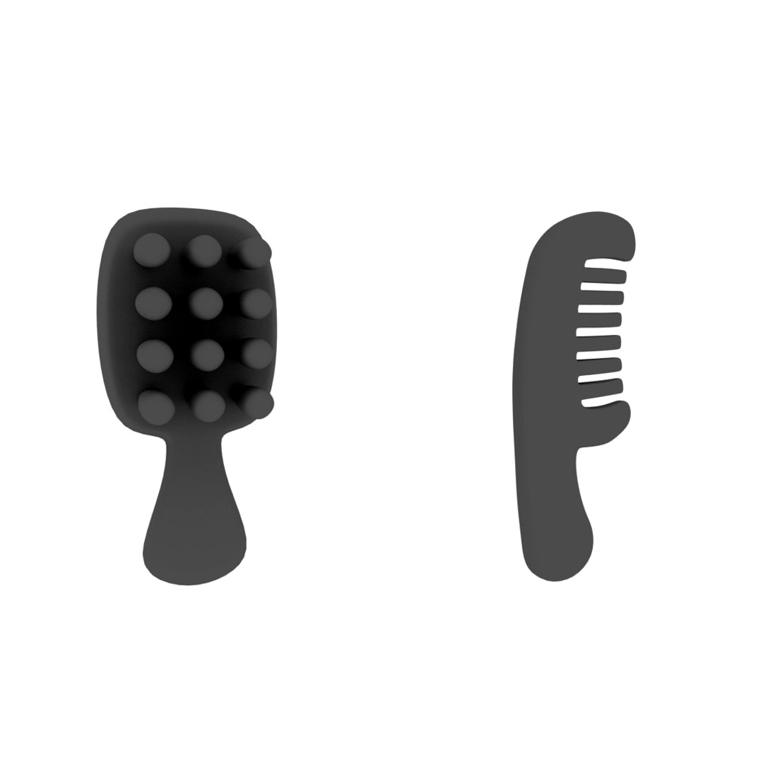 Wooden hair comb