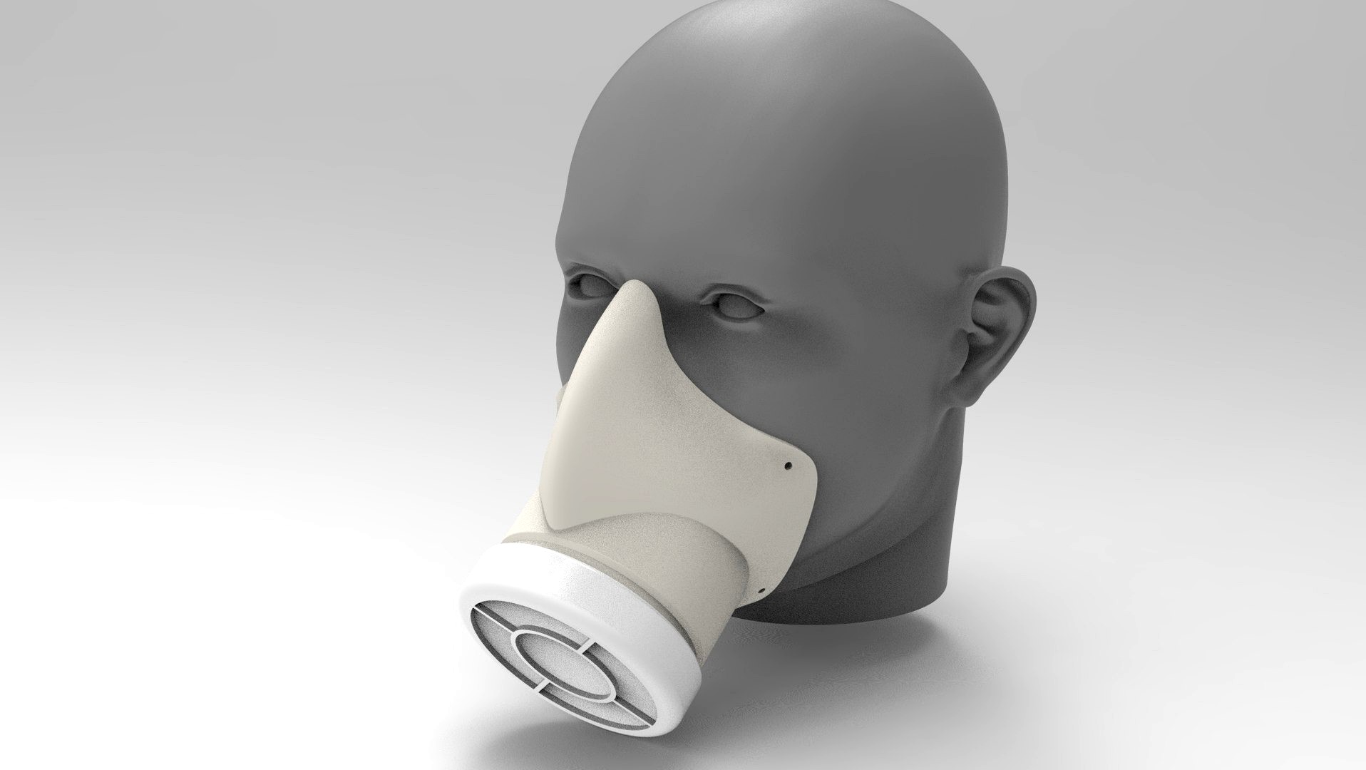 Virus Slim Reusable Head Mask Respirator - 3D Print