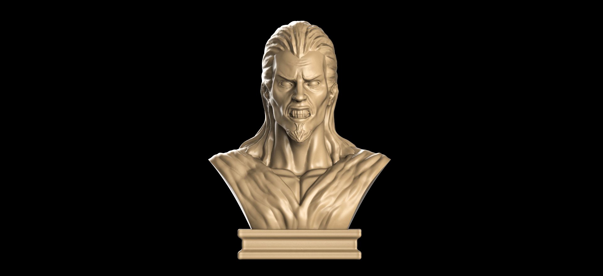 Printable Vampire Bust