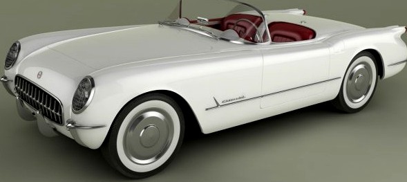 Chevrolet Corvette 1953 3D Model