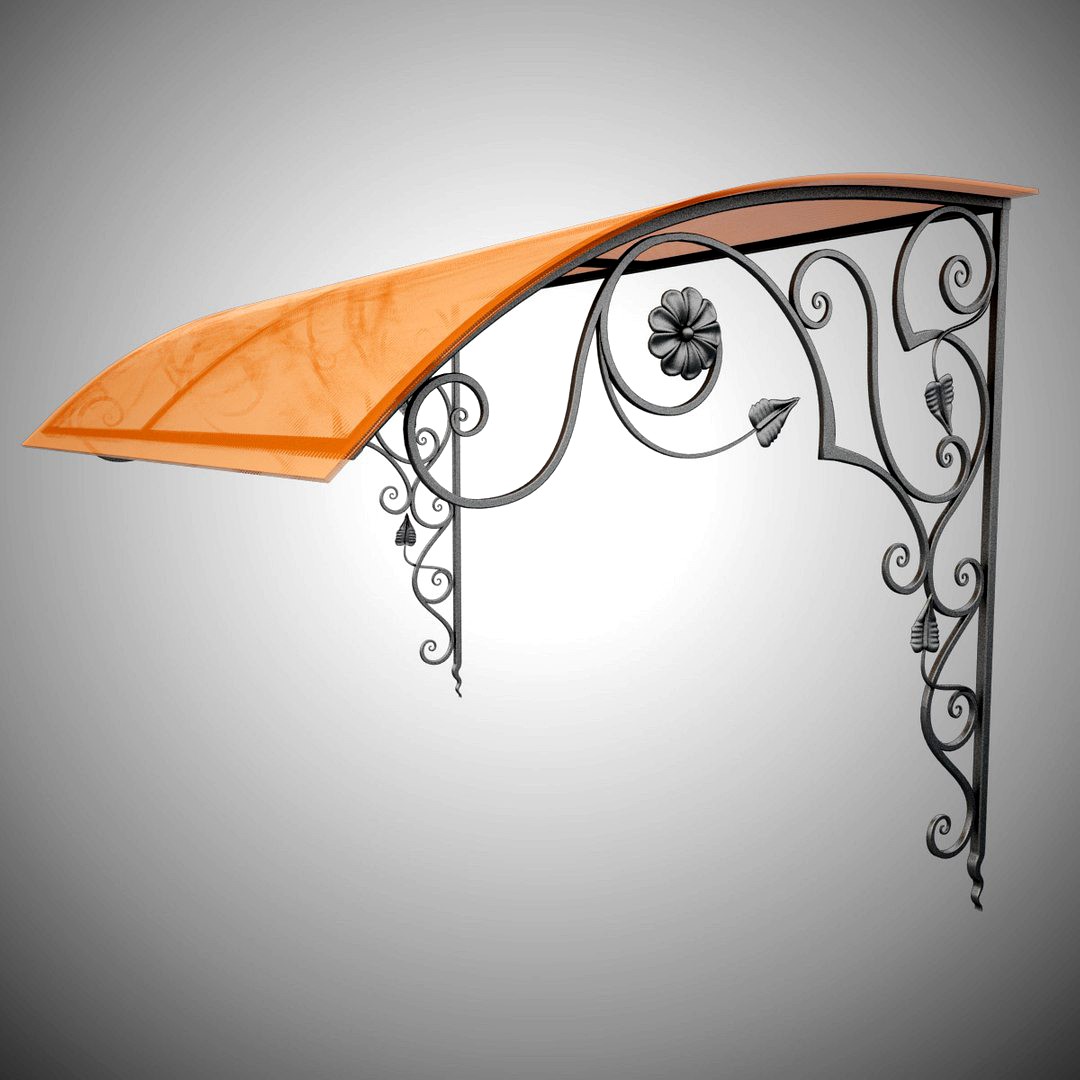 Wrought Iron Awning 8