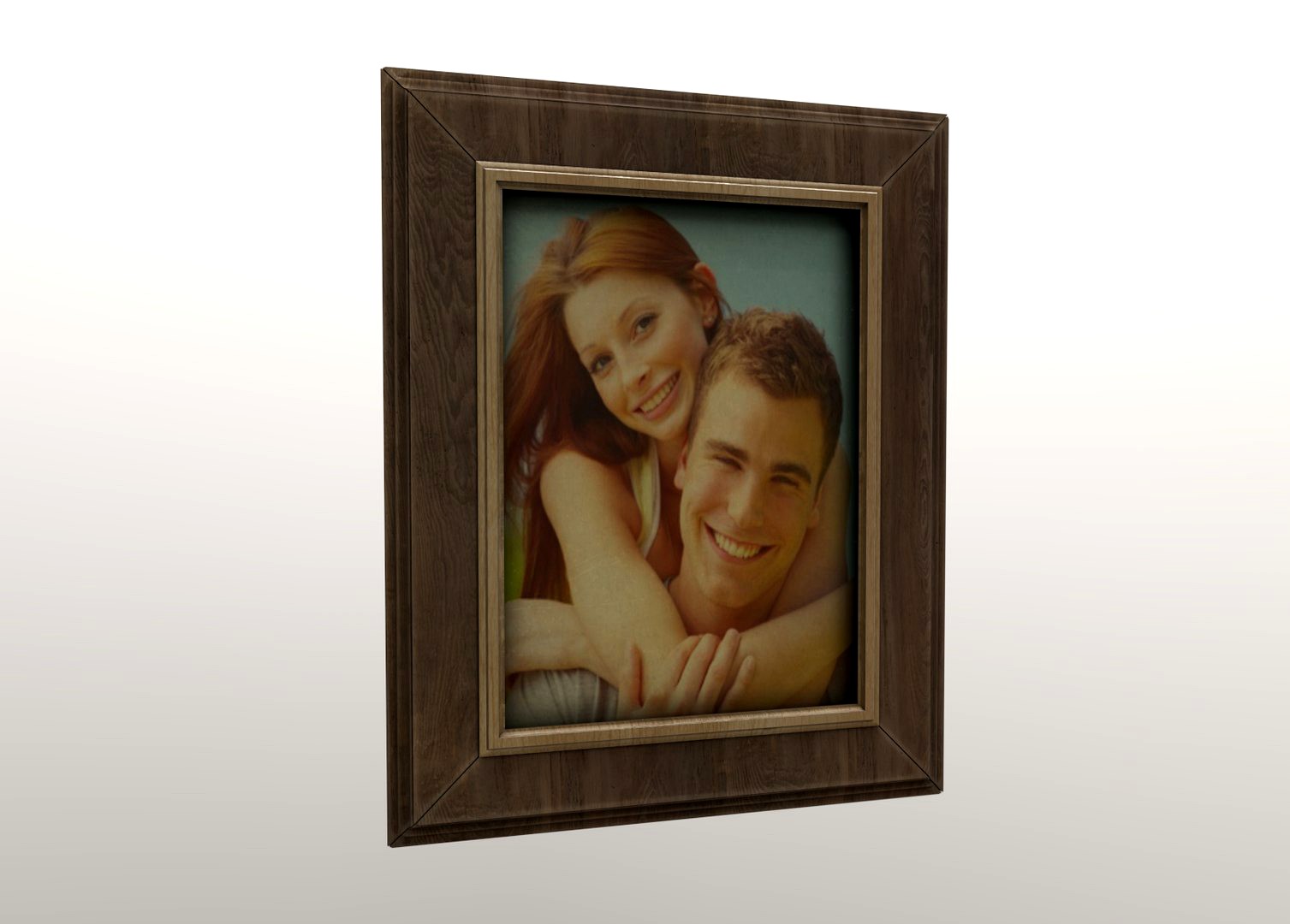 classic picture frame wooden double
