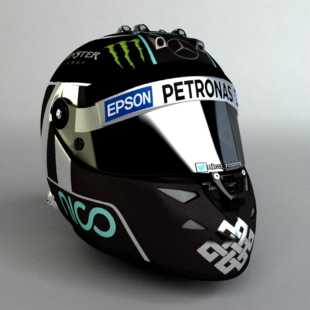 Nico Rosberg 2015 F1 SchuberthHelmet