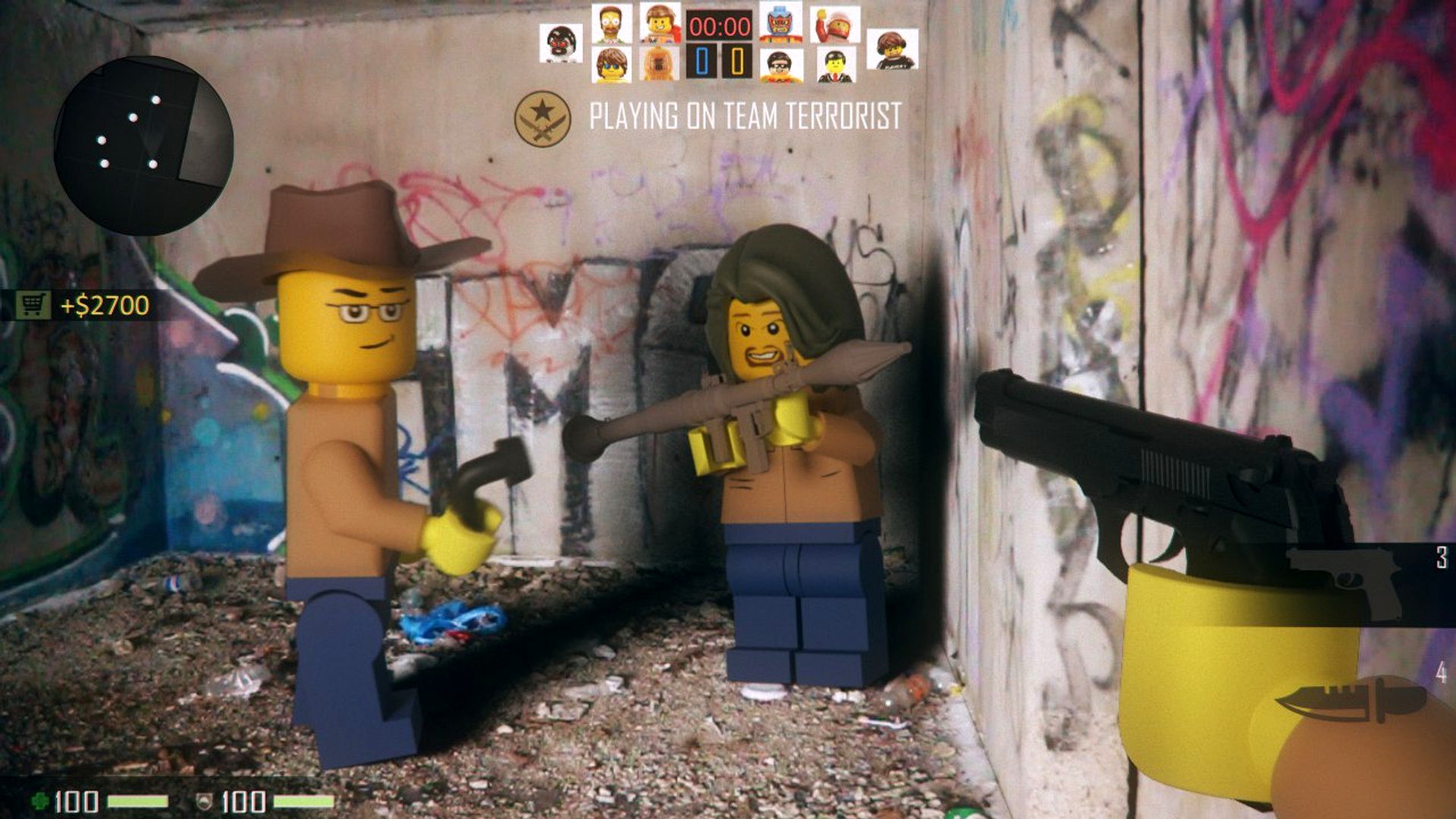 Lego toys or CS (Terrorist)