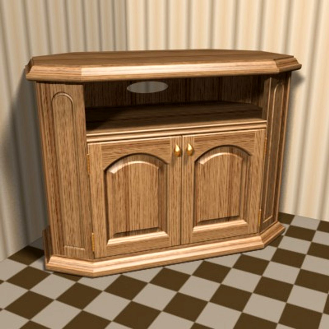 Corner cabinet for tv-hifi-video
