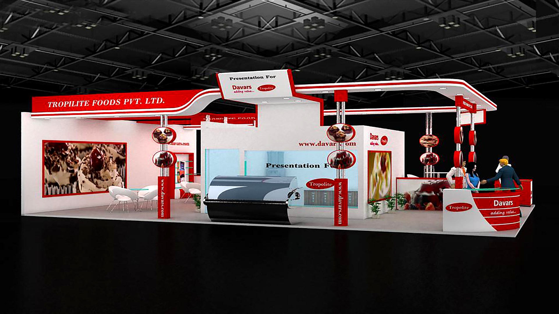 EXHIBITION STAND FOOD STALL 8 X 11