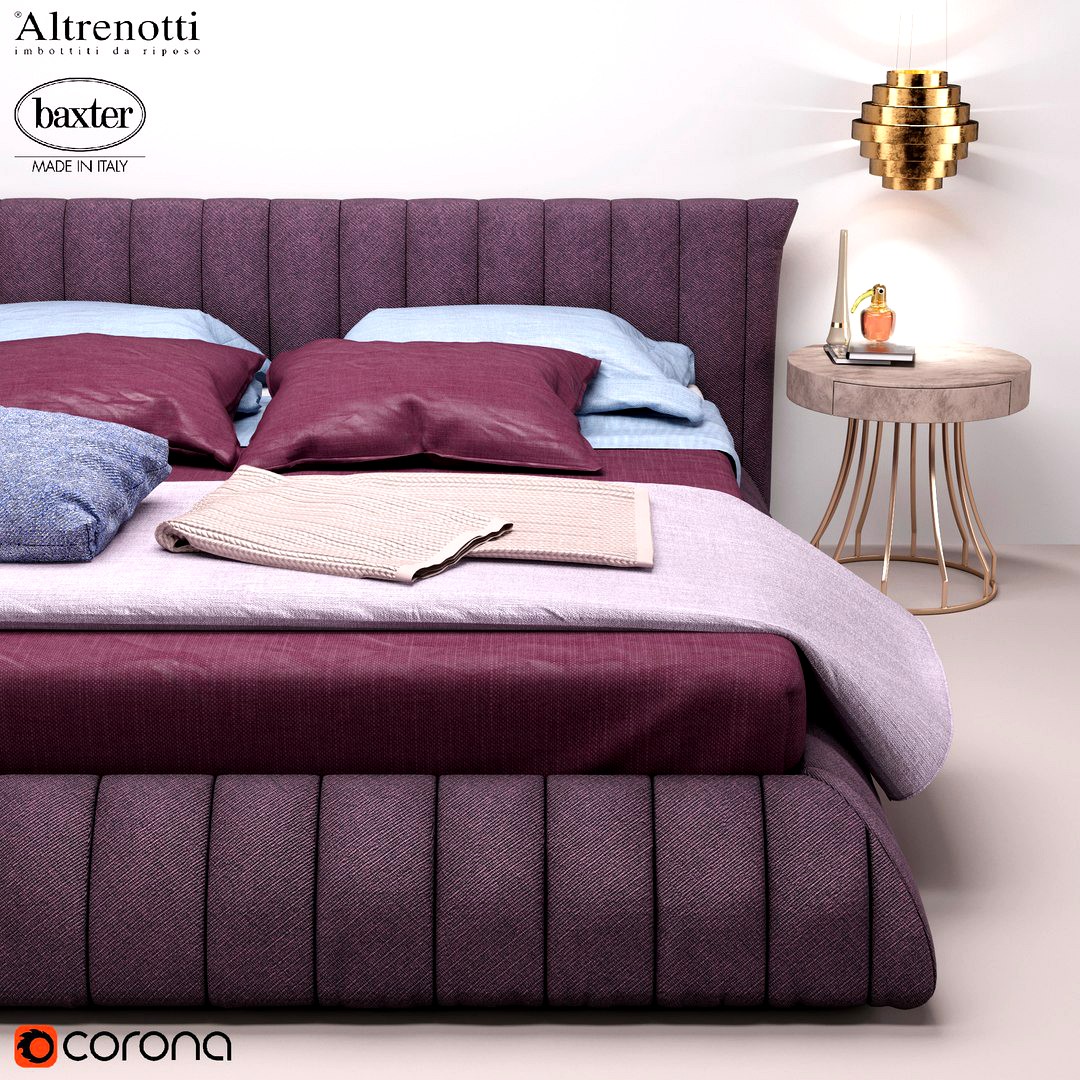 Baxter Furniture Lighting Soft Bed Atrenotti - Bedroom Set