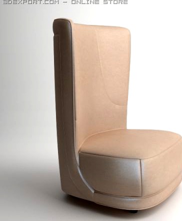 Baxter Etienne Bergere Revolving Chair 3D Model