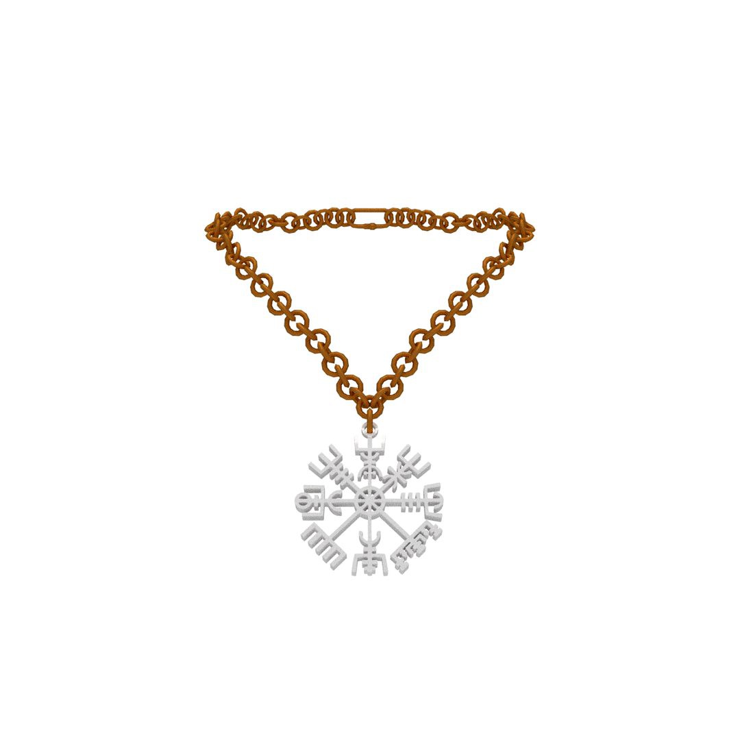 vegvisir-symbol-3d-model