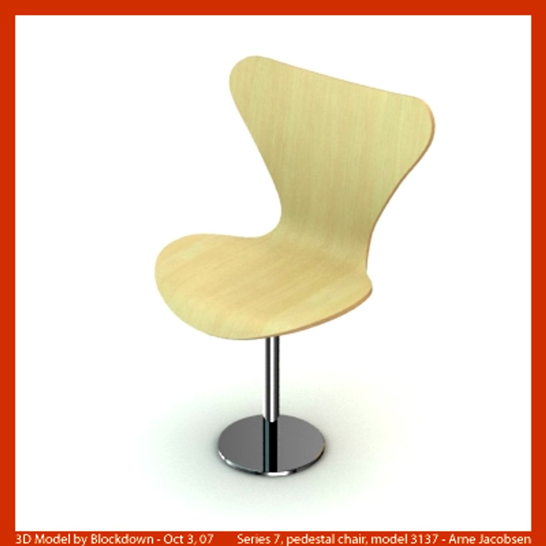 AJ Series 7 Pedestal Chair 3137