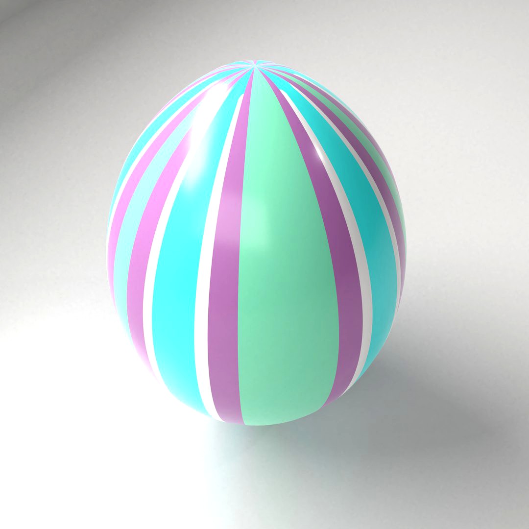 Striped Easter Egg 2