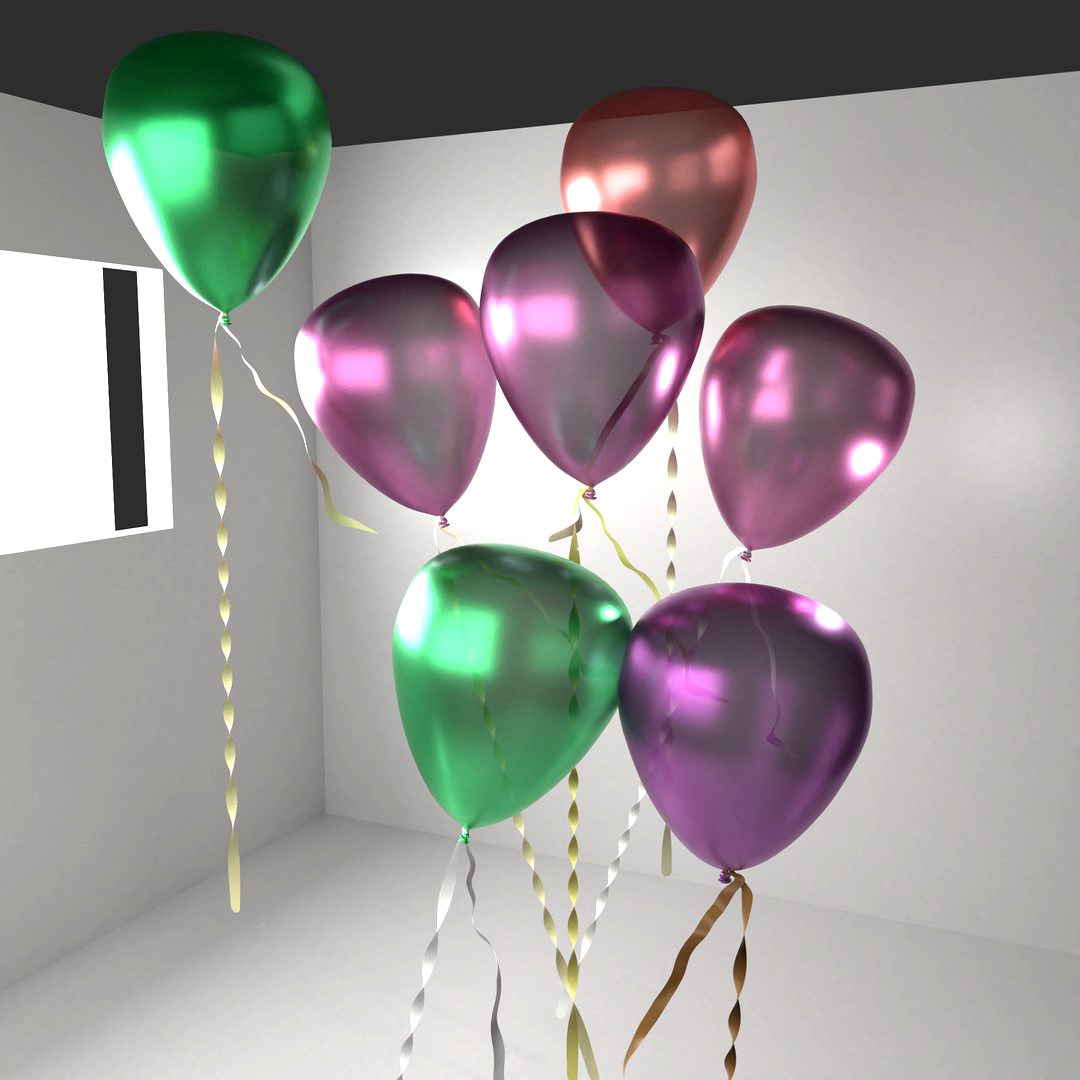 Random Color Metallic Balloon 2