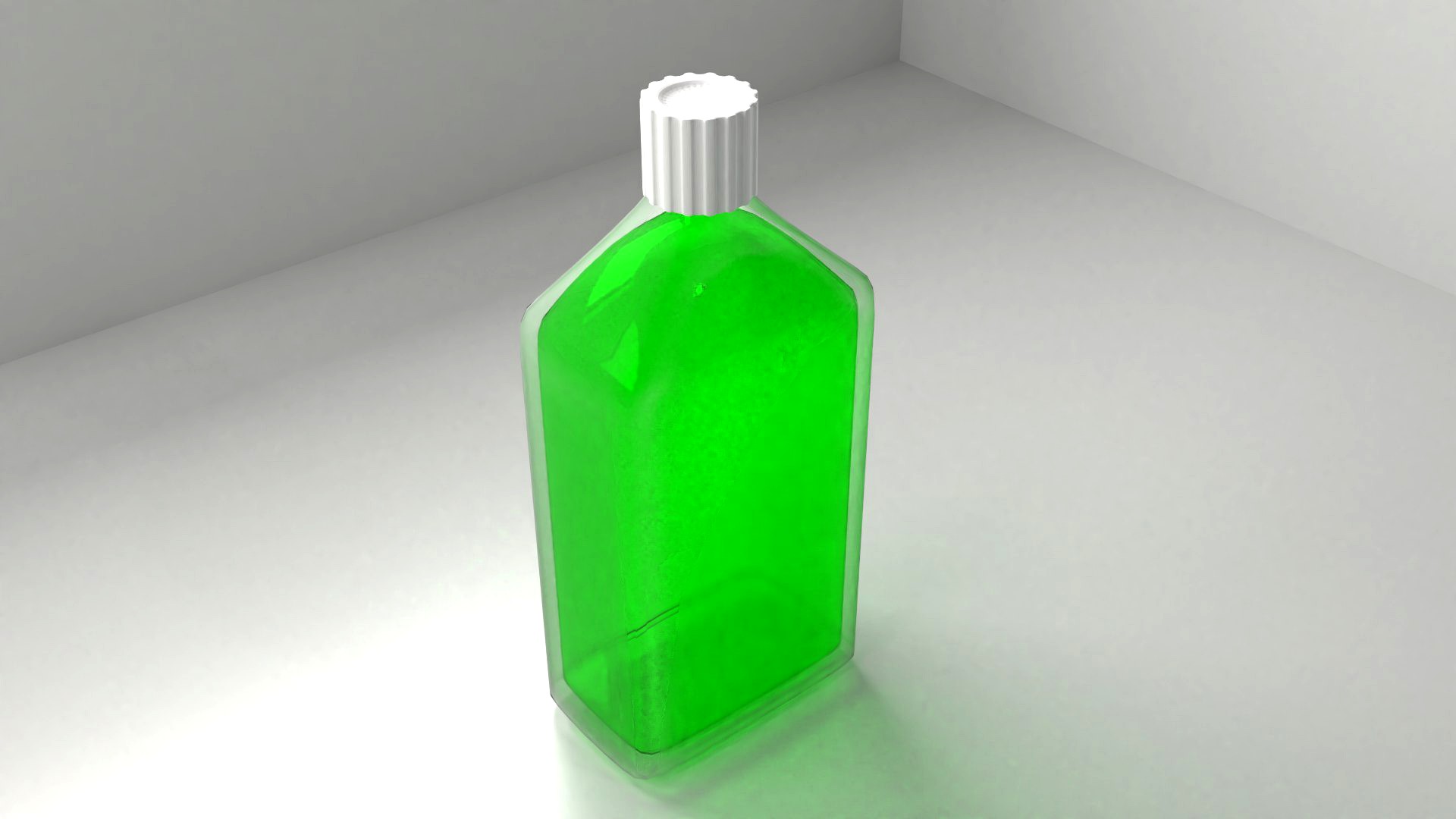Medicine Bottle with Liquid