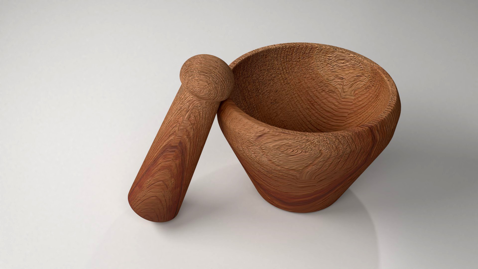 Wood Mortar and Pestle 4
