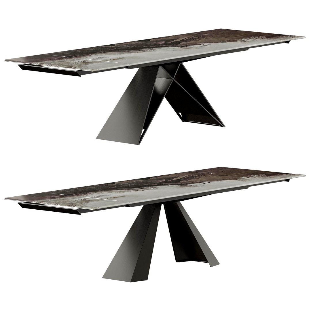 Eliot and Premier Drive Crystalart by Cattelan Italia Dining Table