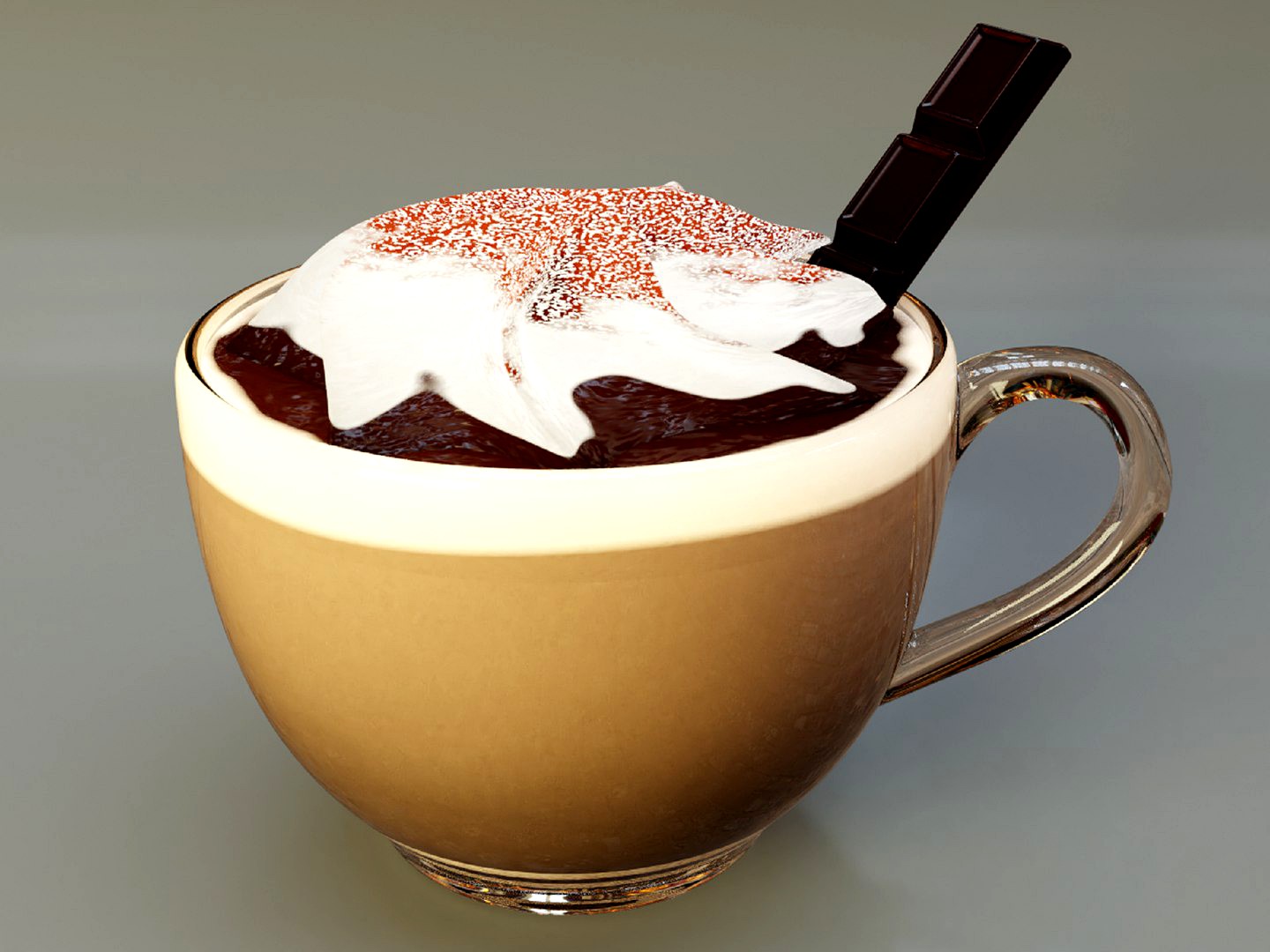 Hot Chocolate Cup With Chantilly