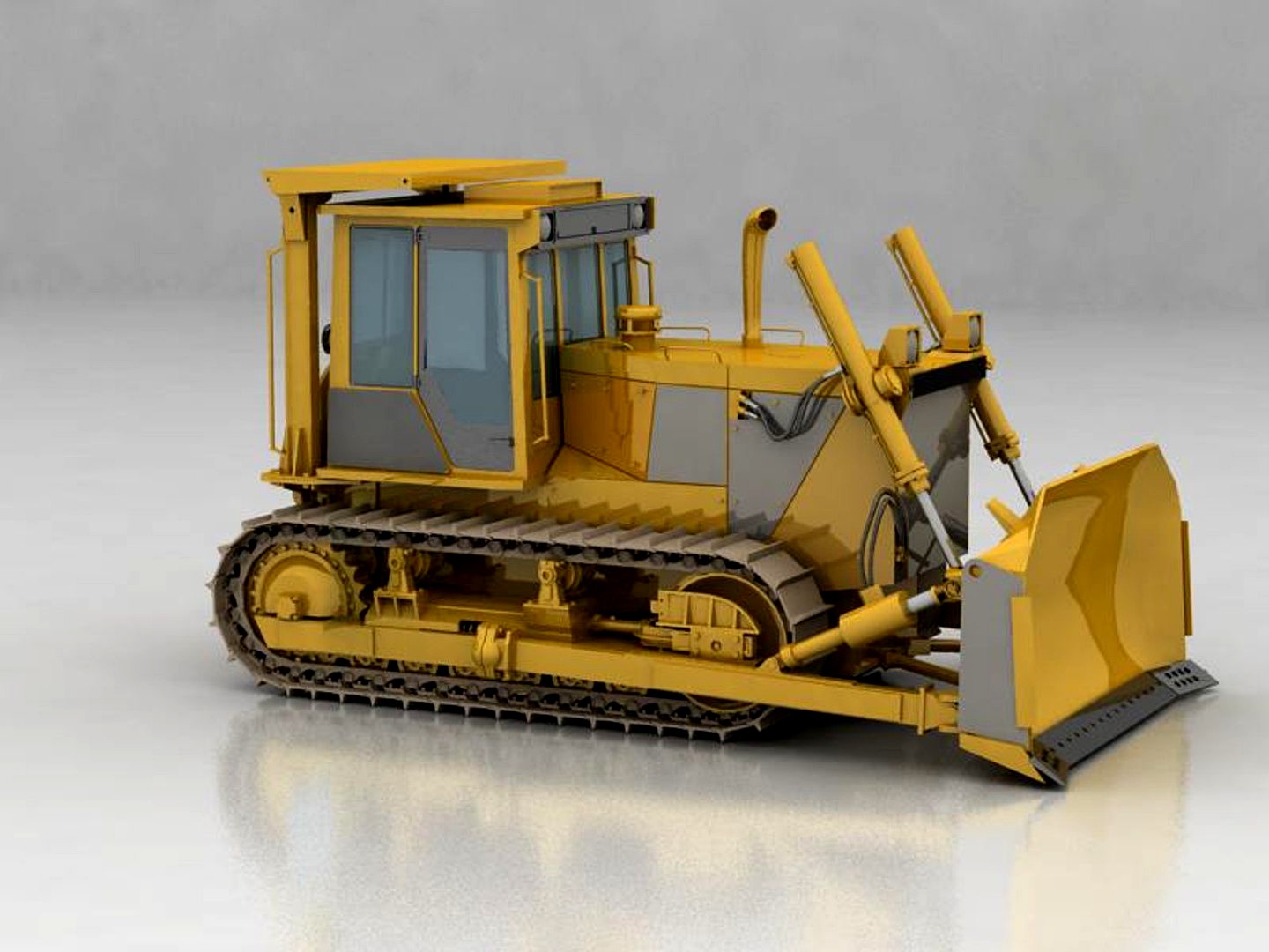 Bulldozer for construction sight