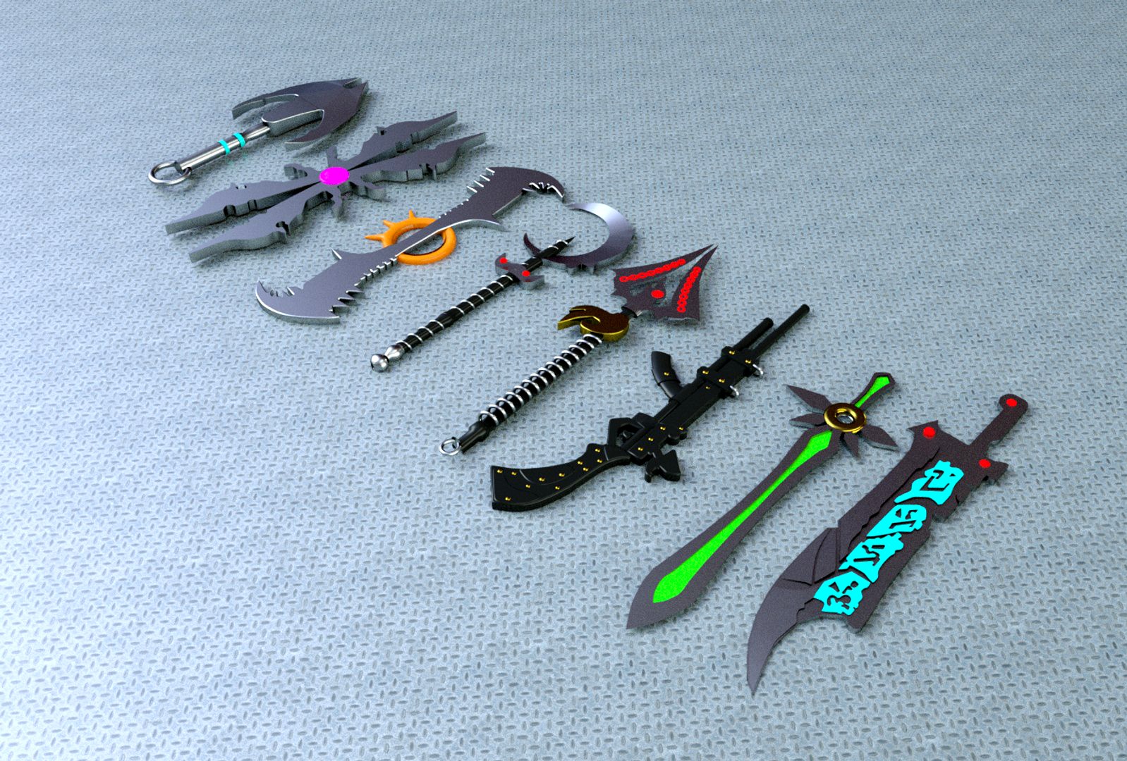Various Game Weapons