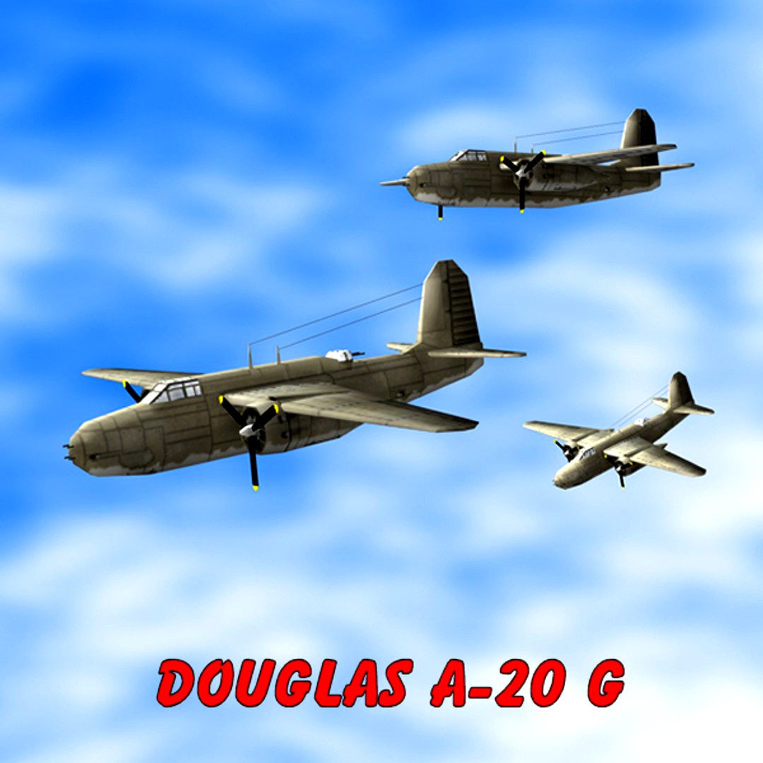 Bomber A-20G Douglas (WW2)