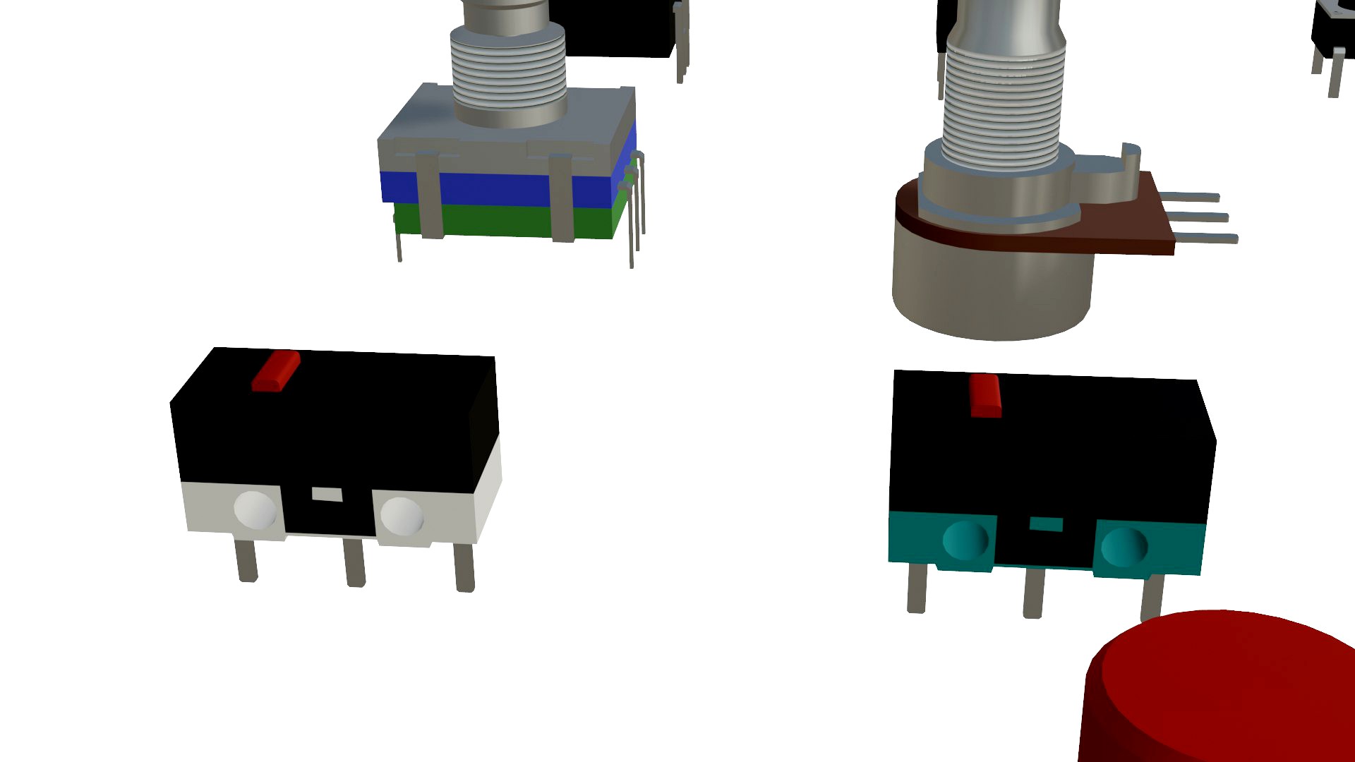 potentiometers switches