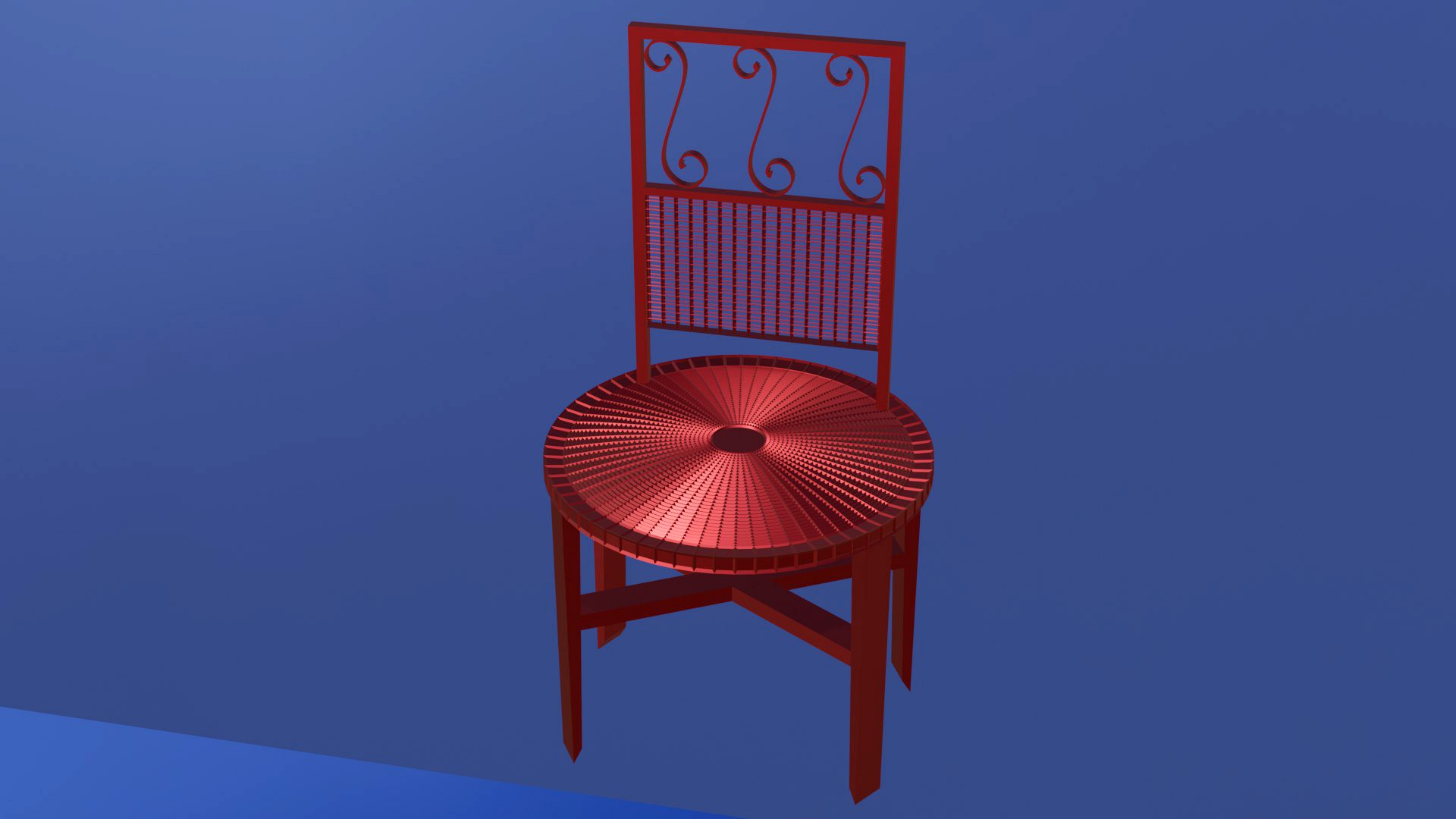 metal chair