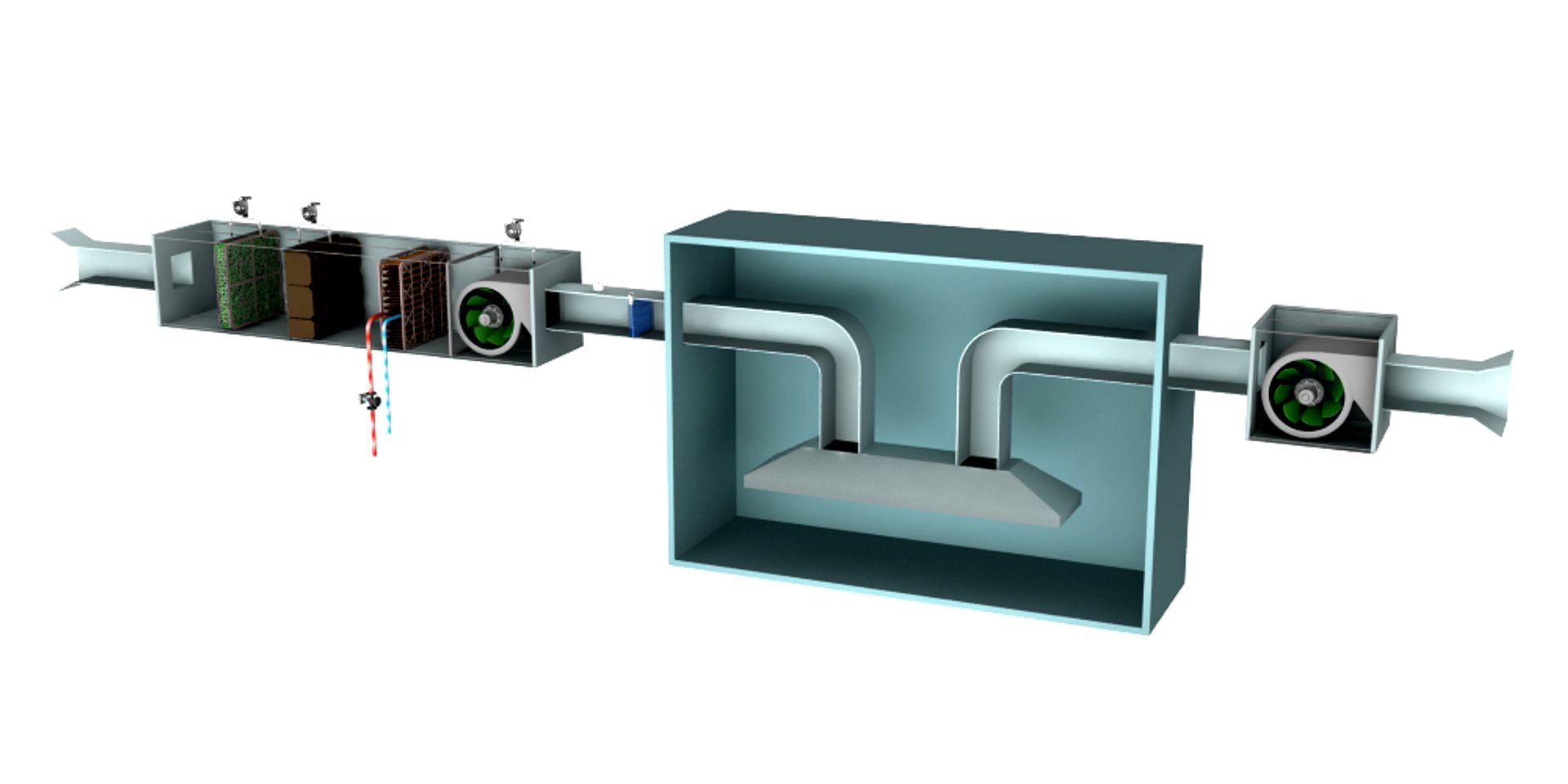 KITCHN HOOD MAKE UP FAN -KITCHEN SUPPLY & EXHAUST FAN